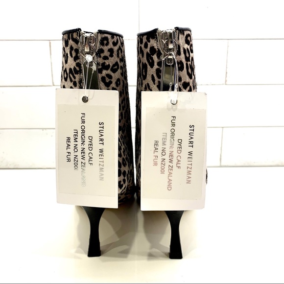 NIB Stuart Weitzman cheetah print calf hair boots - Picture 4 of 15
